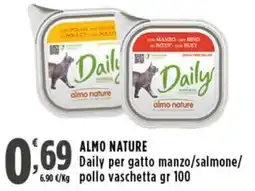Rossotono Carrefour Daily per gatto manzo/salmone/pollo offerta