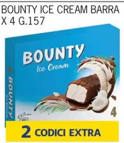Rossotono Carrefour Bounty ice cream barra offerta