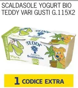 Rossotono Carrefour Yogurt bio teddy vari gusti offerta