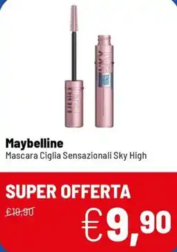 Caddy's Maybelline Mascara Ciglia Sensazionali Sky High offerta
