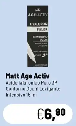 Caddy's Matt Age Activ Acido Ialuronico Puro 3P Contorno Occhi Levigante Intensivo offerta