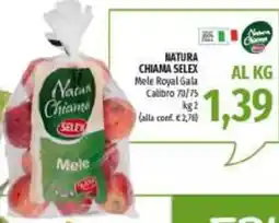Emi Supermercati Natura Chiama Selex Mele Royal Gala offerta