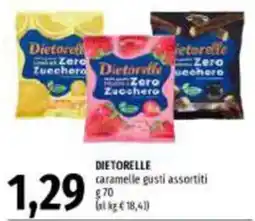Emi Supermercati Dietorelle caramelle gusti assortiti offerta