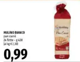 Emi Supermercati Mulino Bianco pan carré offerta