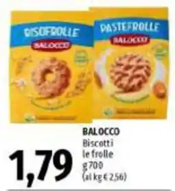 Emi Supermercati Biscotti le frolle Balocco offerta