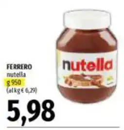 Emi Supermercati Ferrero nutella offerta