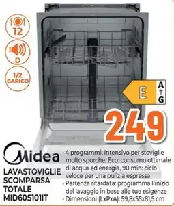 Extracoop Lavastoviglie scomparsa totale Midea offerta