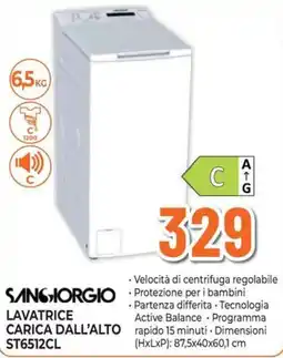 Extracoop Sangiorgio lavatrice carica dall'alto offerta