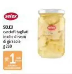 Emi Supermercati Selex carciofi tagliati in olio di semi di girasole offerta