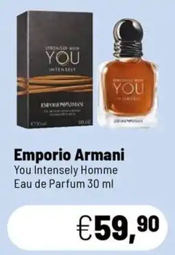 Caddy's Emporio Armani You Intensely Homme offerta