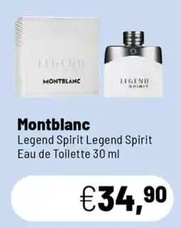 Caddy's Montblanc Legend Spirit Eau de Toilette offerta