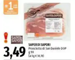 Emi Supermercati Saper di Sapori Prosciutto di San Daniele DOP offerta