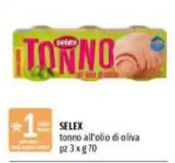 Emi Supermercati Selex tonno all'olio di oliva offerta