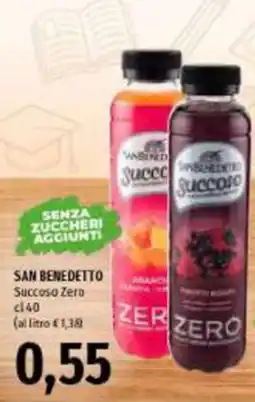 Emi Supermercati San Benedetto Succoso Zero offerta