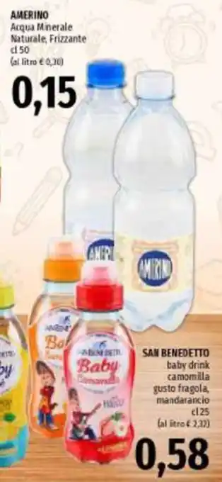 Amerino Acqua Minerale Naturale Frizzante