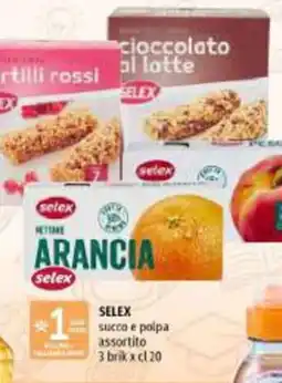 Emi Supermercati Selex succo e polpa assortito offerta
