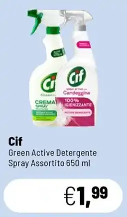 Caddy's Cif Green Active Detergente Spray offerta