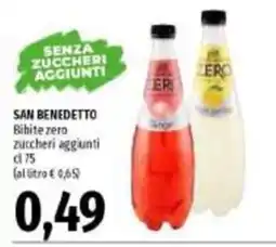 Emi Supermercati San Benedetto Bibite zero offerta