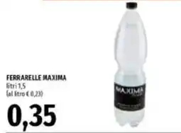 Emi Supermercati Ferrarelle Maxima offerta