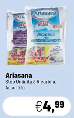 Caddy's Ariasana Stop Umidità 3 Ricariche Assortito offerta