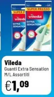 Caddy's Vileda Guanti Extra Sensation offerta