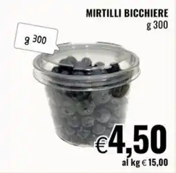 Famila Market Mirtilli bicchiere offerta