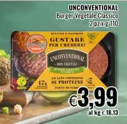 Famila Market Unconventional burger vegetale classico offerta