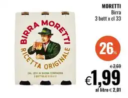 Famila Market Birra Moretti offerta