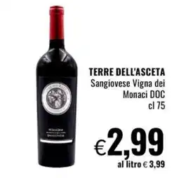 Famila Market Terre dell'Asceta Sangiovese Vigna dei Monaci DOC offerta
