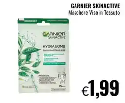 Famila Market Garnier Skinactive Maschere Viso in Tessuto Hydra Bomb offerta