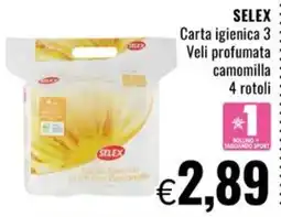 Famila Market Carta igienica profumo camomilla Selex offerta