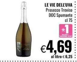 Famila Market Le vie dell'uva Prosecco Treviso DOC Spumante offerta