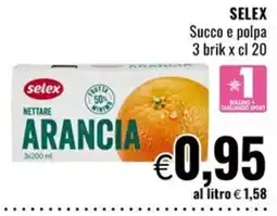 Famila Market Selex nettare arancia offerta