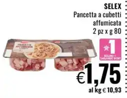 Famila Market SELEX Pancetta a cubetti affumicata offerta