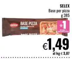 Famila Market Base pizza Selex offerta