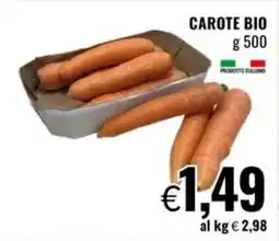 Famila Market Carote bio offerta