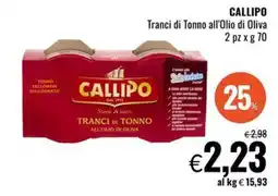 Famila Market Callipo Tranci di Tonno all'Olio di Oliva offerta