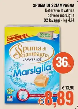 Famila Market Spuma di Sciampagna lavatrice Marsiglia offerta