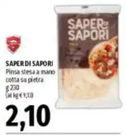 Emi Supermercati Saper di sapori pinsa stesa a mano offerta