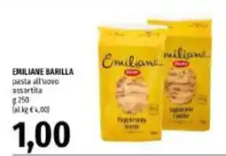 Emi Supermercati Emiliane Barilla pasta all'uovo assortita offerta