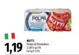 Emi Supermercati Mutti Polpa di Pomodoro offerta