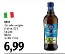 Emi Supermercati Olio extra vergine di oliva Cirio offerta