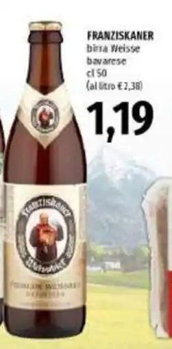 Emi Supermercati Franziskaner birra Weiss offerta