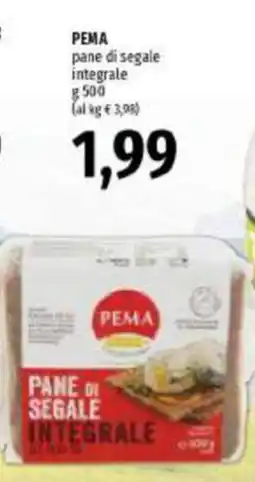 Emi Supermercati Pema pane di segale integrale offerta