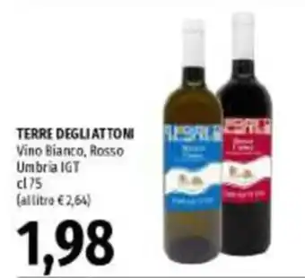 Terre degli Attoni Vino Bianco, Rosso Umbria IGT