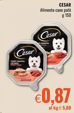 Famila Market Cesar Alimento cane patè offerta