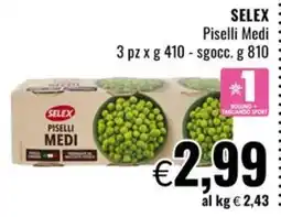 Famila Market Selex piselli medi offerta