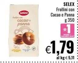 Famila Market Selex Frollini con Cacao e Panna offerta