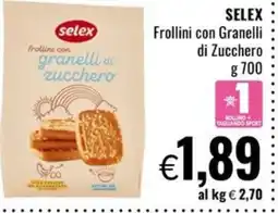 Famila Market SELEX Frollini con Granelli di Zucchero offerta