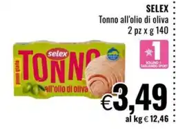 Famila Market Selex Tonno all'olio di oliva offerta